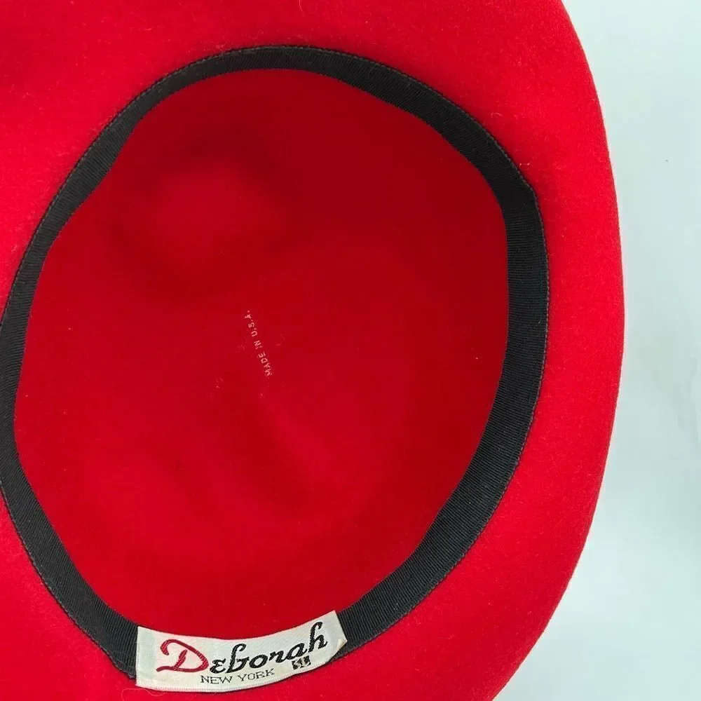 Deborah New York Classic Vintage Red Hat